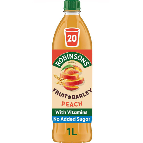 Robinsons Fruit  Barley Peach Squash 1L