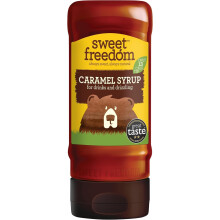 Sweet Freedom Caramel Syrup 350 g – Vegan Drizzle for Coffee and Pancakes N
