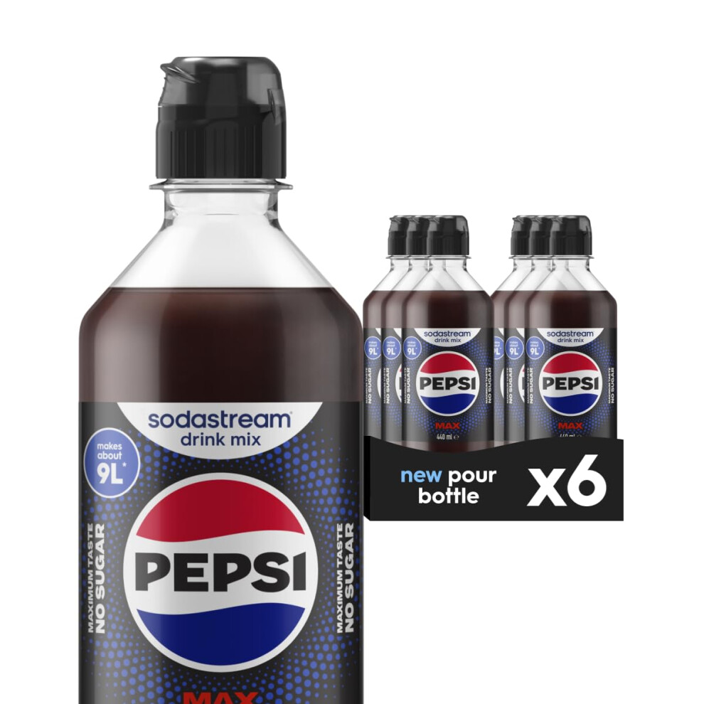 Sodastream Flavours Pepsi Max Sparkling Drink Mix Soda Fizzy Drink Maker Concentrate