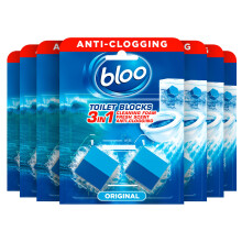 Bloo Toilet Blocks, Pack of 14, Toilet Limescale Remover Cistern Block, Toilet Cleaner Block with Cleaning and Foaming Action, Toilet Fresheners - 2