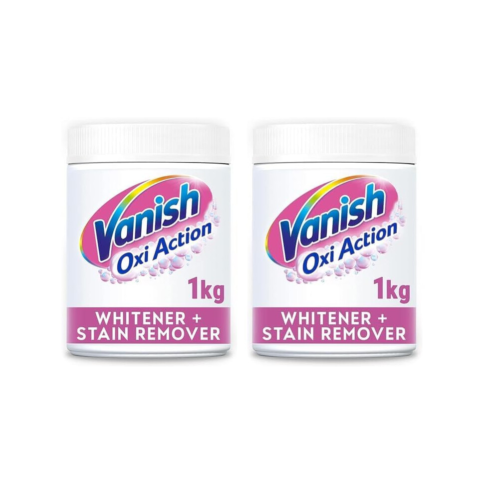 Vanish Oxi Action Whitener And Stain Remover Powder For Whites 1Kg Pack Of