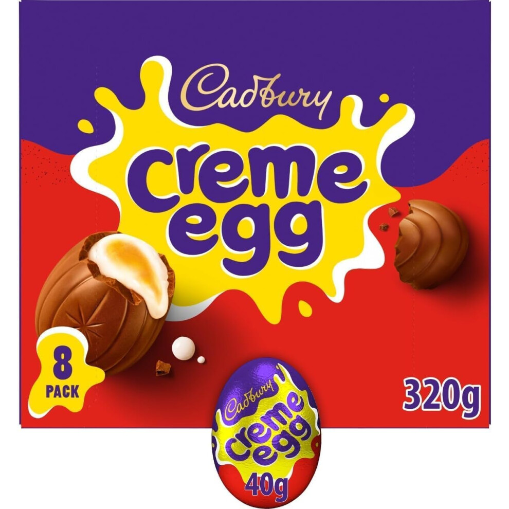 Cadbury Milk Chocolate Creme Eggs Perfect For Easter Egg Hunts Includes 8 C