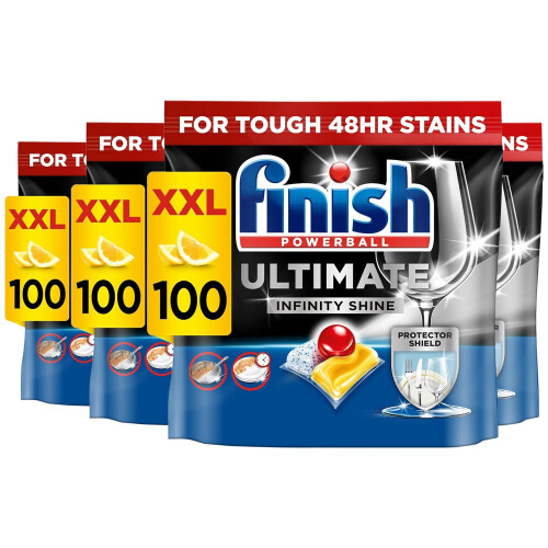 Finish Finish Ultimate Infinity Shine Dishwasher Tablets bulk | Scent: Lemon