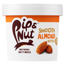 Pip & Nut - Smooth Almond Butter (1kg) | Natural Nut Butter, No Palm Oil, No Added Sugar, Hi-Oleic Almonds, High in Unsaturated Fats, Gluten Free