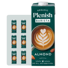 Plenish Barista Organic Almond Drink Long Life 1L Pack of 6