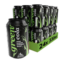 Green Cola Zero Calorie Soft Drink – Sugar-Free Fizzy Drinks with Stevia & Natur