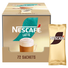 NESCAFÉ Latte Dark Roast Instant Coffee Sachets - 72 x 18g
