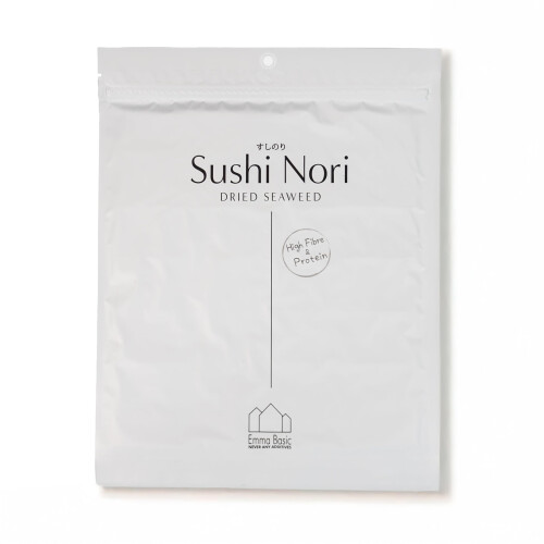 Emma Basic  Seaweed Sushi Nori 5 Full Sheets  Young  Fresh High Protein  Hi