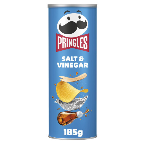 Pringles Pringles Salt & Vinegar Sharing Crisps 185g