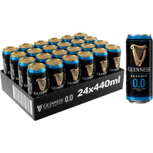 Guinness Draught 0.0 Alcohol Free Stout | 0% vol | 24 x 440ml | Official Beer of