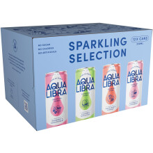 Aqua Libra Variety Pack, Cucumber, Mint & Lime, Raspberry & Blackcurrant, Orange