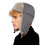 Set da donna composto da cappello e sciarpa in maglia, colore grigio scuro. 2