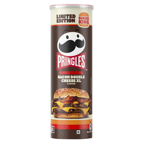Pringles Pringles Burger King Bacon Double Cheese XL Flavour Sharing Crisps 165g