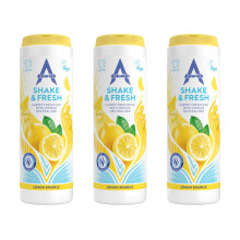 Astonish Shake & Fresh Carpet Freshener, Eliminates Odours, Lemon Sparkle, 3 x 350g