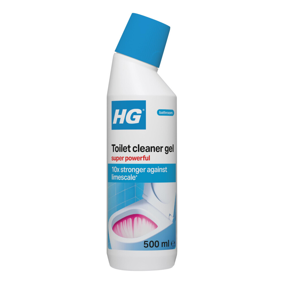Hg Toilet Cleaner Gel Super Powerful, Limescale & Stain Remover Â 500Ml