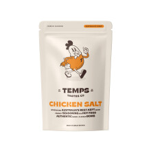 Temps Tastes Co. Chicken Salt Seasoning 50g Pouch – Aussie-Style Chip Shop Umami Salt for Crispy Chips, Fries & Roast Potatoes – Savoury Chickeny