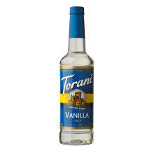 Torani Sugar Free Vanilla Coffee Syrup 750ml – Zero Calorie Drink Syrup for Coffee, Lattes & Iced Drinks – Barista Style Vanilla Flavour – No Ad