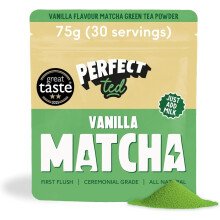 PerfectTed Vanilla Bean Matcha Powder Ceremonial Grade Japanese 75g 30 Serv