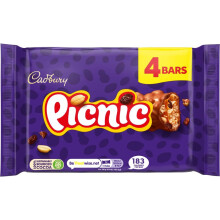 Cadbury Picnic Chocolate Bar 4 x 38g