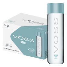 VOSS Still Water, Pack of 24 x 500ml PET Bottles, Natural Mineral Water