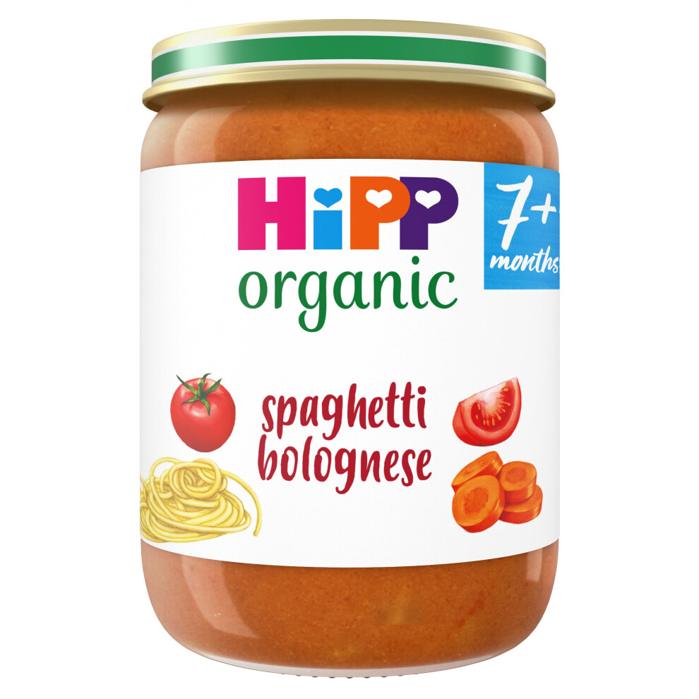 Hipp Organic Spaghetti Bolognese Baby Food Jar 7+ Months 190G (Pack Of 6)