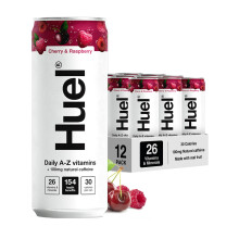 Huel Daily AZ Vitamins Energy Drink 12 x 330ml Cans Cherry Raspberry Spark