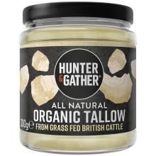 Hunter Gather Organic Beef Tallow from Grass Fed British Cows 300g Gluten