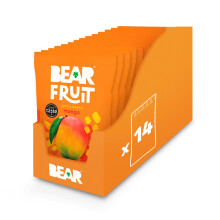 BEAR Fruit Dried Mango Packs Gently Baked Fruit Healthy Vegan 14 x 35g