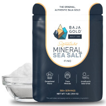 Baja Gold Mineral Sea Salt, Gary Brecka Choice, Fine Grind, 454g Bag