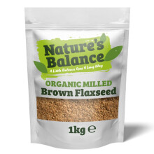 Natures Balance Organic Milled Flaxseed 1kg Gluten Free High Fibre Ground
