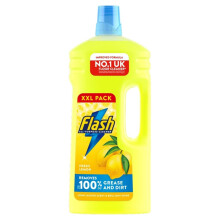 Flash Multipurpose Floor Liquid Cleaner Crisp Lemon 2L Up To 100 Dirt And G