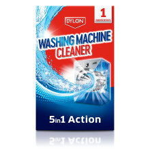 Colour Catcher Dylon Washing Machine Cleaner 1 Use, 5-in-1 Washing Machine Cleaner, Freshener and Limescale Remover for Cleaning Washing Machines, Si