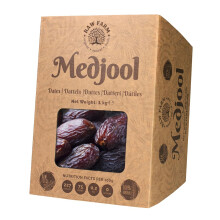 Raw Farm - Raw Fresh Medjool Dates With Pits 1 kg – Large Size, Naturally Sweet & Juicy, No Added Sugar, Preservatives or Additives, Premium Quality