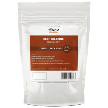Mr.P Ingredients Beef Gelatine 100g 250 Bloom Powder Unflavoured Stabiliser Gelling Aerating Agent Instant Halal Gluten Free Non-GMO Resealable Pouch