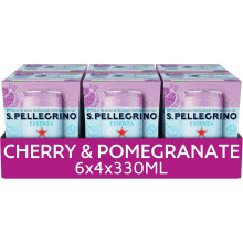San Pellegrino Essenza Sparkling Water Cherry & Pomegranate Lightly Flavoured 24