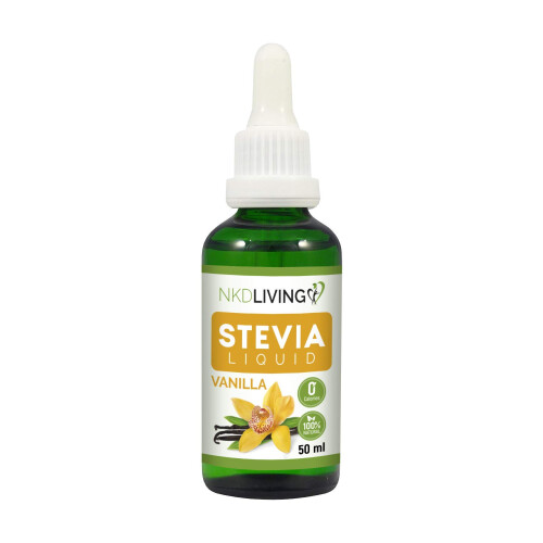 NKD Living Stevia Liquid Drops 50ml (New Label Design) - Vanilla