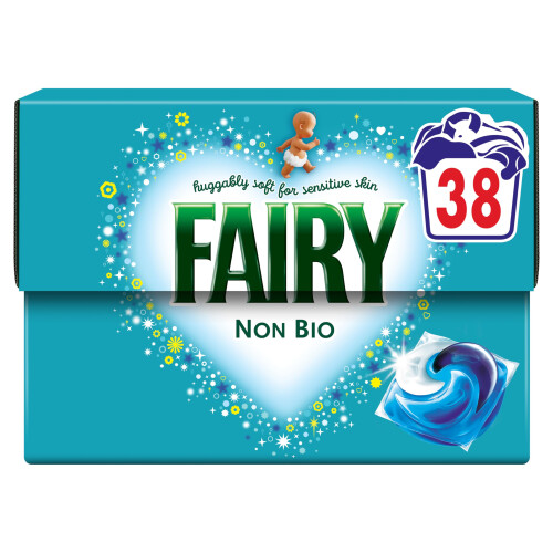 Fairy Fairy Non Bio Washing Liquid Pods, 38ct