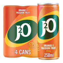 J2o Orange & Passion Fruit 4 X 250ml