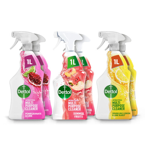 Dettol Dettol Antibacterial Multipurpose Cleaner Multipack, Pomegranate &