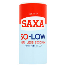 Saxa So-Low Reduced Sodium Salt, 350 g Drum (Pack of 1)