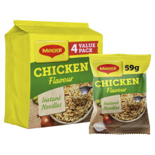 Maggi 3 Minute Noodles Chicken Flavour Multipack 4 x 59.2g