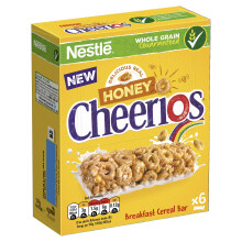 Nestlé Cereals - Honey Cheerios Breakfast Cereal & Milk Bar - High Fibre, 5 Vita