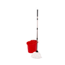 Requisite Needs Professional Mop and Bucket Set Heavy Duty with Wringer and Two Traditional Cotton Mop Heads for Cleaning Floors –Mop Bucket Capacit