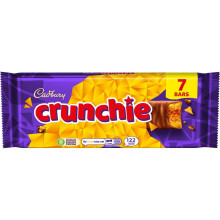 Cadbury Crunchie Milk Chocolate & Honeycomb Bars 26.1g (Pack 7 Bars)