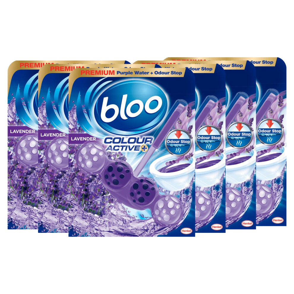 Bloo Colour Active Toilet Rim Block Lavender W/ Anti