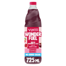 Vimto Wonderfuel Squash – No Added Sugar – Vitamins B C  D – Iron  Zinc – 7