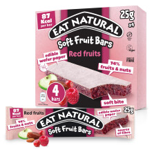 Eat Natural Soft Fruit Bars Red Berries, 4x25g