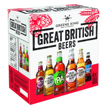 Greene King Great British Beers Mixed Case, 6 x 500ml Bottles
