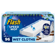 Flash Speedmop Floor Cleaner Wet Cloth Alpine Escape Refills, 96ct (24x4) Cloths, Fast Easy & Hygienic, Multi-Surface