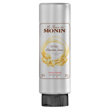 MONIN White Chocolate Sauce 500ml for Frappes, Desserts, Cocktails, Hot Chocolat